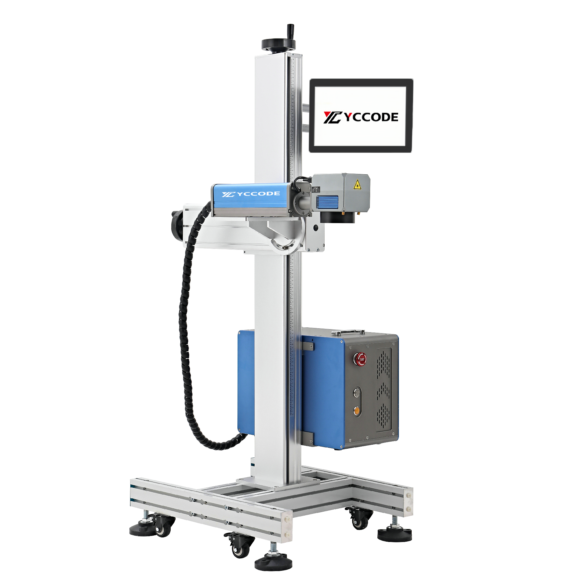 Split fiber laser machine